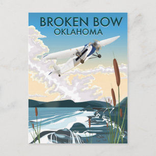Broken Bow Oklahoma Postkarte