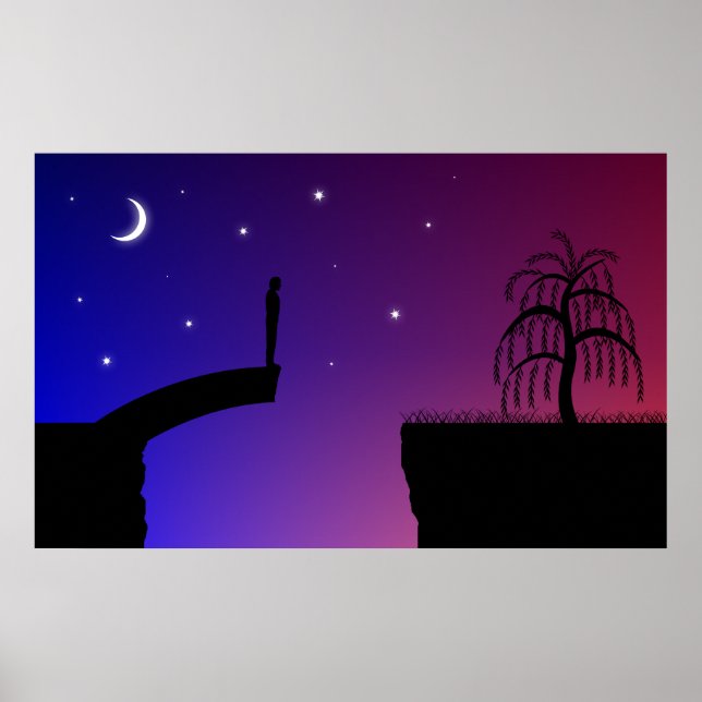 Broken Bridge Print Poster (Vorne)