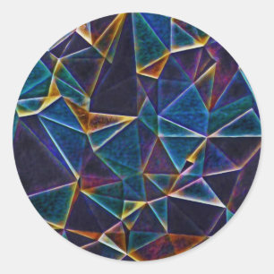 Broken Bubbles Runder Aufkleber