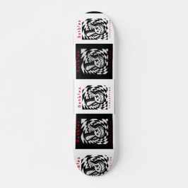 Broken Bunny checkered chaos skateboard !