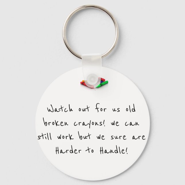 Broken Crayons Schlüsselanhänger (Vorderseite)