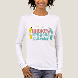 Broken Crayons Still Color Mental Health Awareness Tri-Blend Shirt