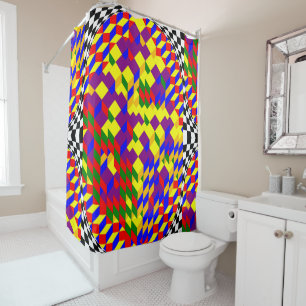 Broken Cube von Kenneth Yoncich Duschvorhang