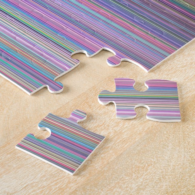 Broken Flachbildschirm TV Regenbogenstreifen Puzzle (Seite)