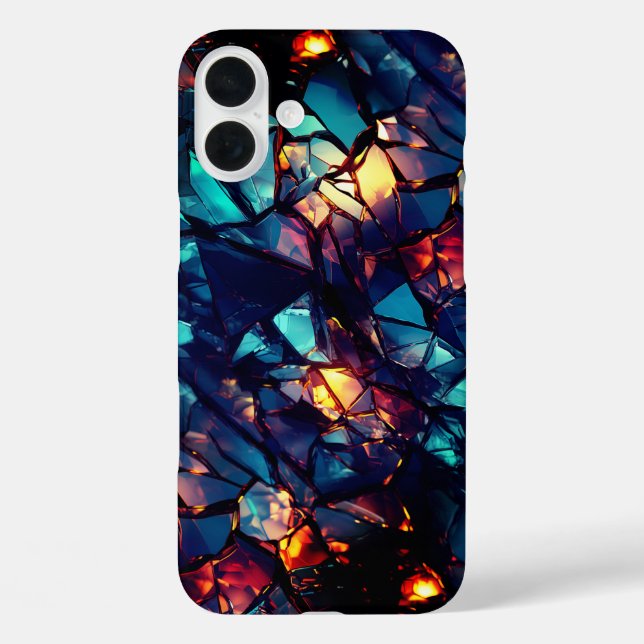 Broken Glass Art Phone Case (Rückseite)