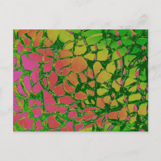 Broken Glass Rainbow Postkarte