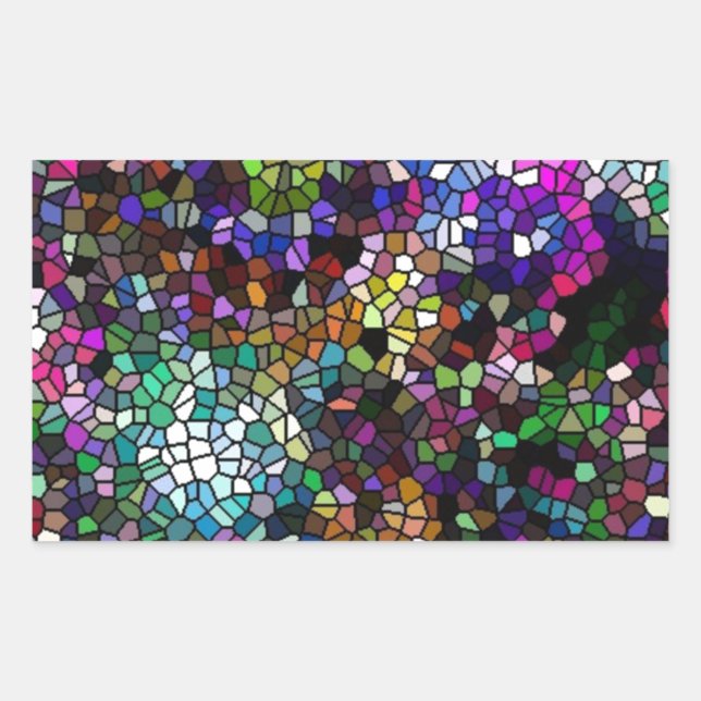Broken Glass Rechteckiger Aufkleber (Vorderseite)