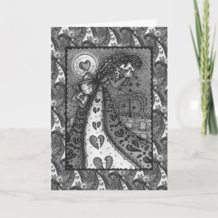 BROKEN HEARD WOCHENVALENTIN, FRIEDHOF-Leere Karte