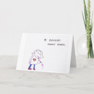 Broken Heart card Karte