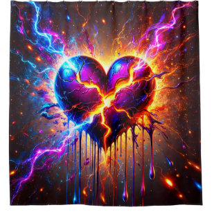 Broken Heart Duschvorhang