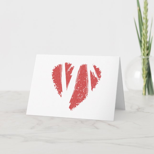 Broken Heart Feiertagskarte (Vorderseite)