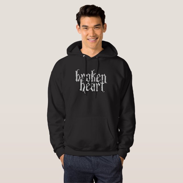 Broken Heart Gothic Hoodie (Vorne ganz)