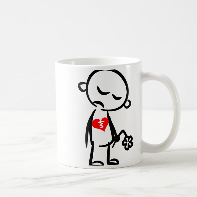 Broken Heart Valentine  Kaffeetasse (Rechts)