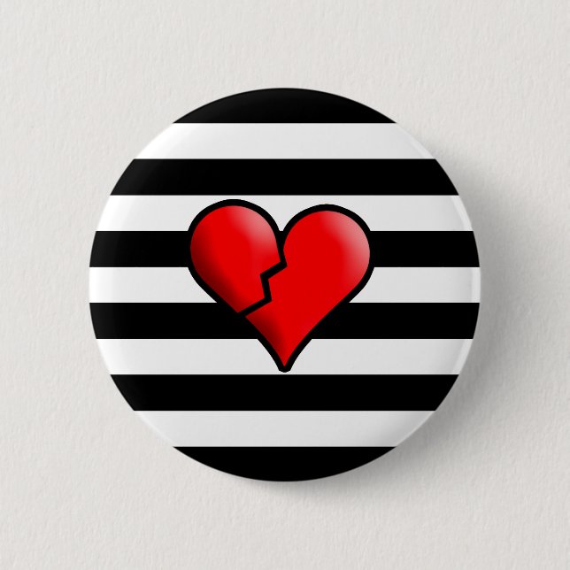 Broken Hearted Button (Vorderseite)