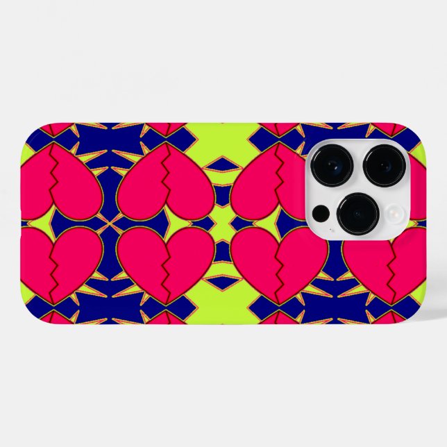Broken Hearts Case-Mate iPhone Hülle (Rückseite (Horizontal))