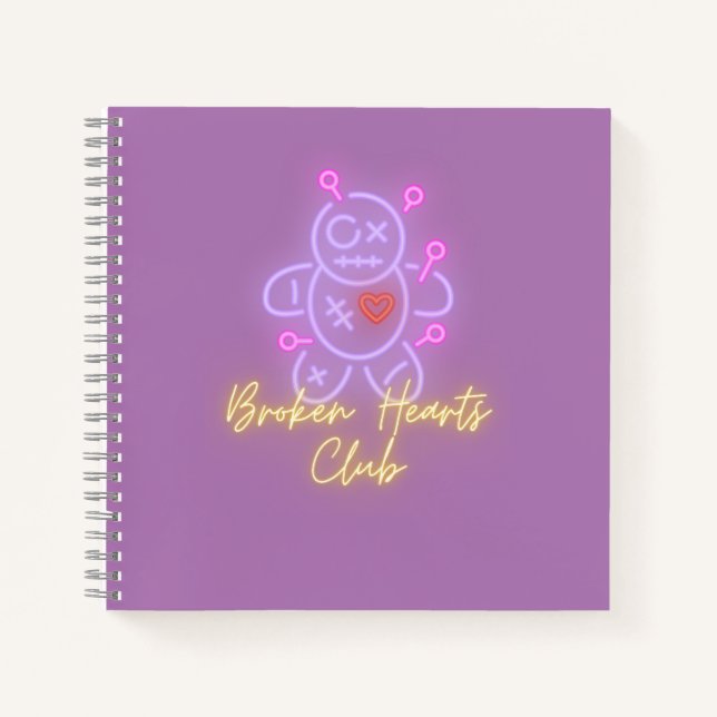 Broken Hearts Club Burnbook Notizbuch (Vorderseite)