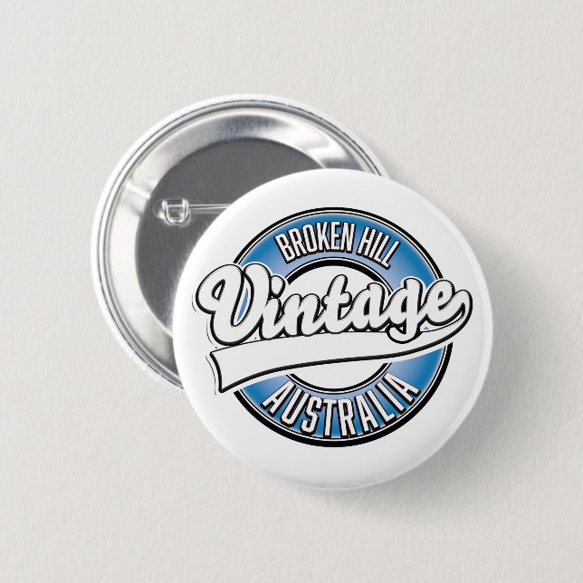 Broken Hill australia Vintages Logo. Button (Vorne & Hinten)