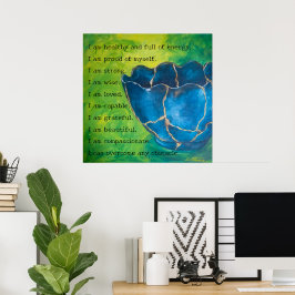 "Broken in Beauty" Affirmation Poster (Matte)