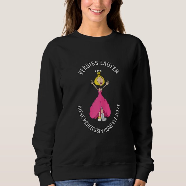 Broken Leg Foot Ankle Running Joggen Bouncing Sweatshirt (Vorderseite)