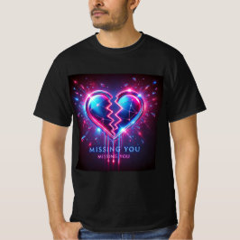 Broken Mirror Heart Mens Tshirt