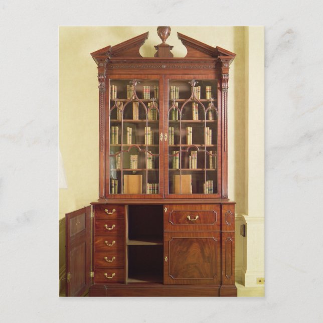 Broken pedimensional bureau bookcase postkarte (Vorderseite)
