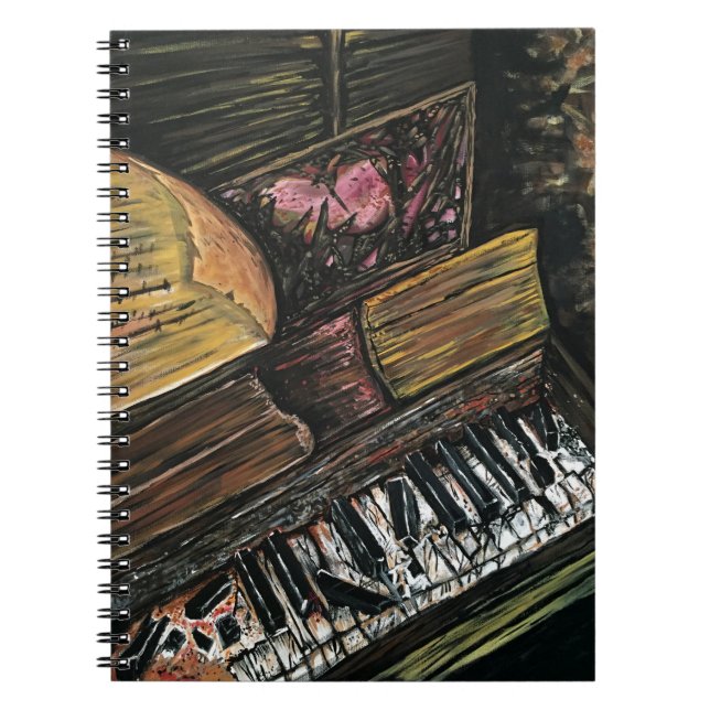 Broken Piano Notizblock (Vorderseite)