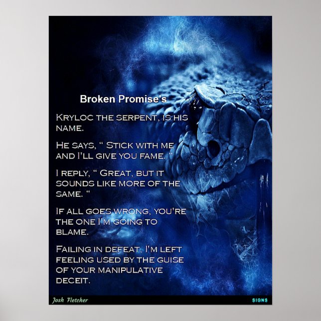 Broken Promise Poster (Vorne)