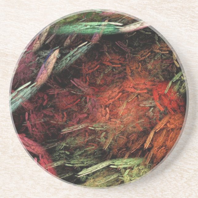 Broken Rainbow Sandstein Untersetzer (Vorne)