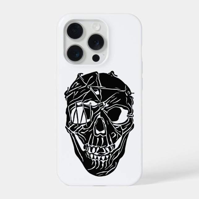 Broken Skull iPhone 15 Pro Hülle  (Rückseite)