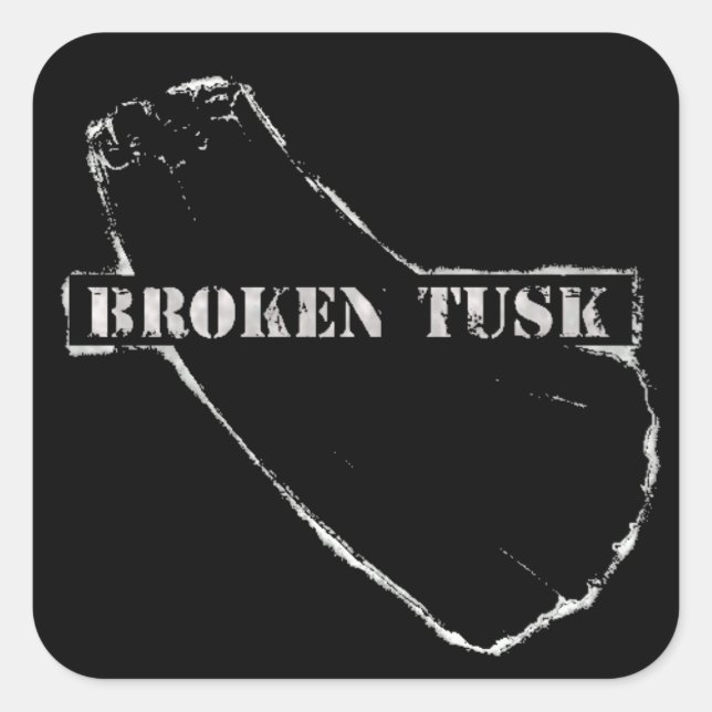 Broken Tusk Sticker (Vorderseite)