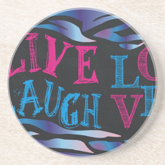 Broken Zebra Chalkboard Getränkeuntersetzer (Vorne)