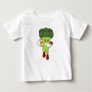 Brokkoli beim Fußball-Sport Baby T-shirt