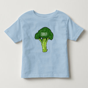 Brokkoli Cartoon-Illustration Kleinkind T-shirt