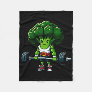Brokkoli Deadlift Gewichtheben Gym Vegan T-Shirt K Fleecedecke
