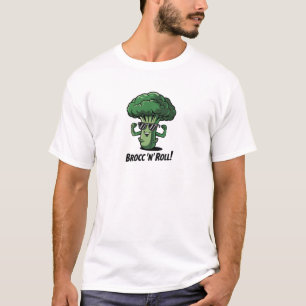 Brokkoli-Design 'Brocc 'n' Roll Cool' T-Shirt