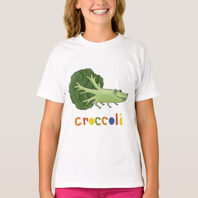 Brokkoli Krokodil T-Shirt (Vorderseite)