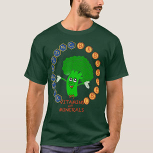 Brokkoli Vitamine und Mineralstoffe, Niedliche Veg T-Shirt