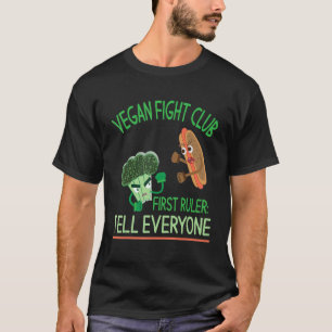 Brokkoli-Wurst-Vegan-Kampf-Clup-Erster-Herrscher-E T-Shirt