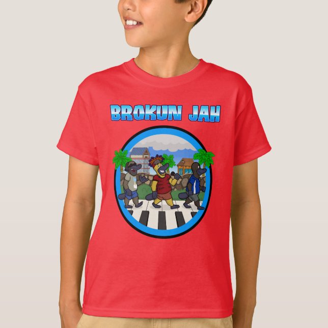 Brokun Jah: Piano Walk T-Shirt (Vorderseite)
