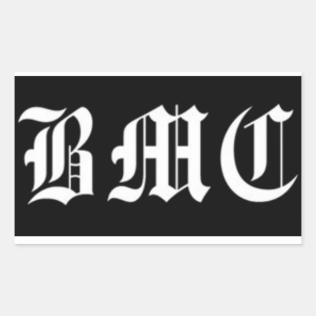 Bromance BMC Noir Rechteckiger Aufkleber (Vorderseite)