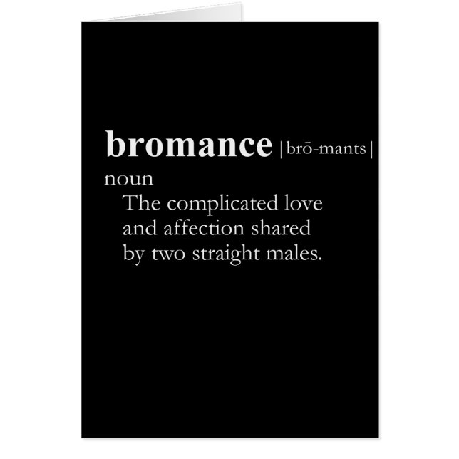BROMANCE (Definition) (Vorne)