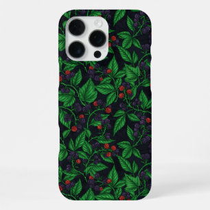 Brombeeren auf dunkelgrau iPhone 16 pro max hülle