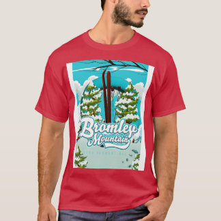Bromley-Berg Peru-Vermont uns Skilandschaft T-Shirt