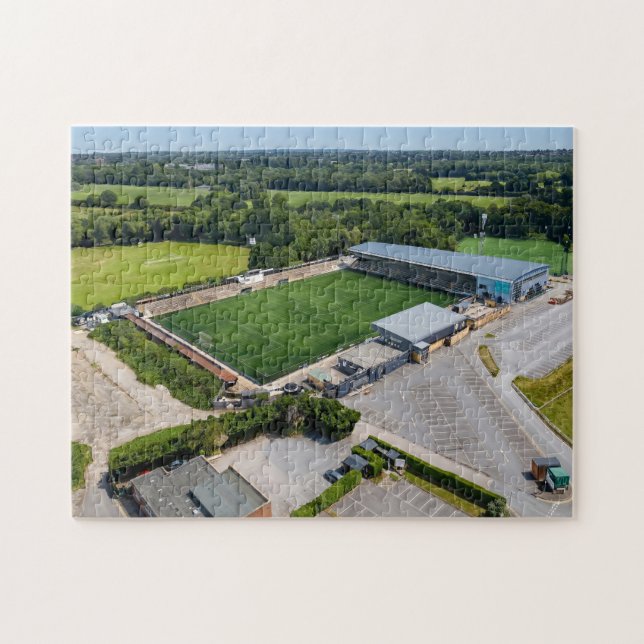 Bromley FC Hayes Lane Stadion Luftbild Puzzle (Horizontal)