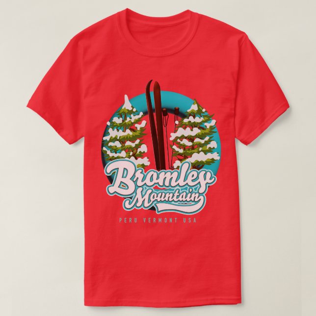 Bromley Mountain Peru Vermont US Ski T-Shirt (Design vorne)