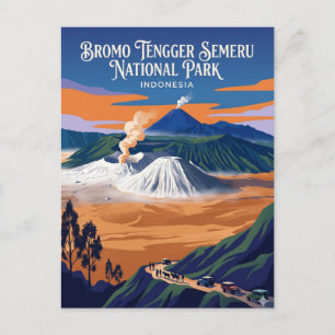 Bromo Tengger Semeru Nationalpark Indonesien Postkarte
