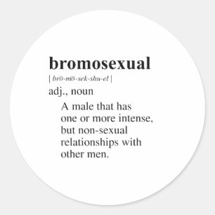 BROMOSEXUELL RUNDER AUFKLEBER
