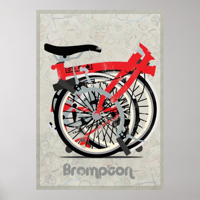 Brompton Bicycle Poster (Vorne)