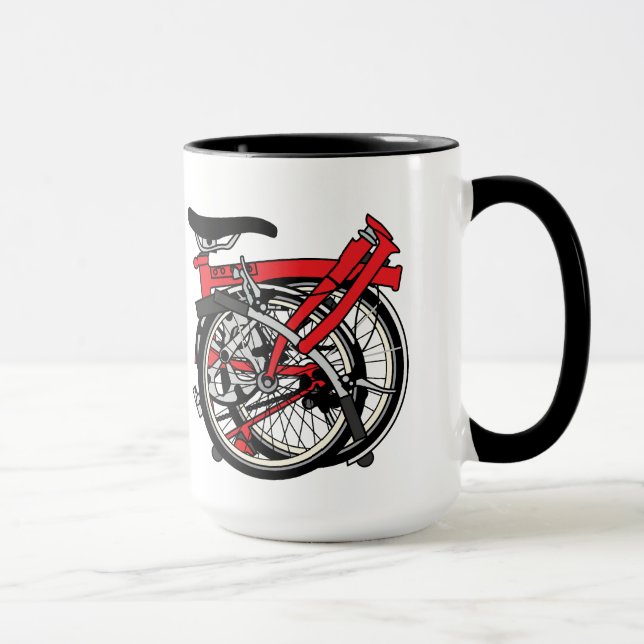 Brompton Fahrrad gefaltet Tasse (Rechts)