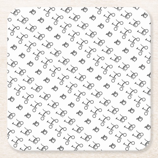 Brompton faltendes Fahrrad-Fahrrad Rechteckiger Pappuntersetzer (Vorderseite)